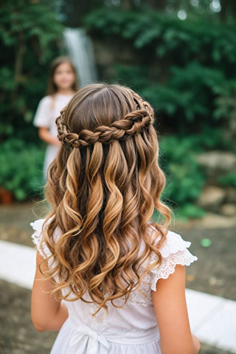 coiffure rapide cérémonie enfant