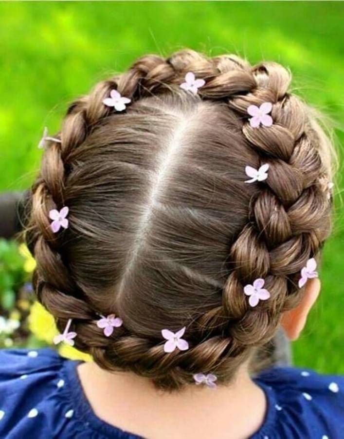 coiffure facile mariage fillette