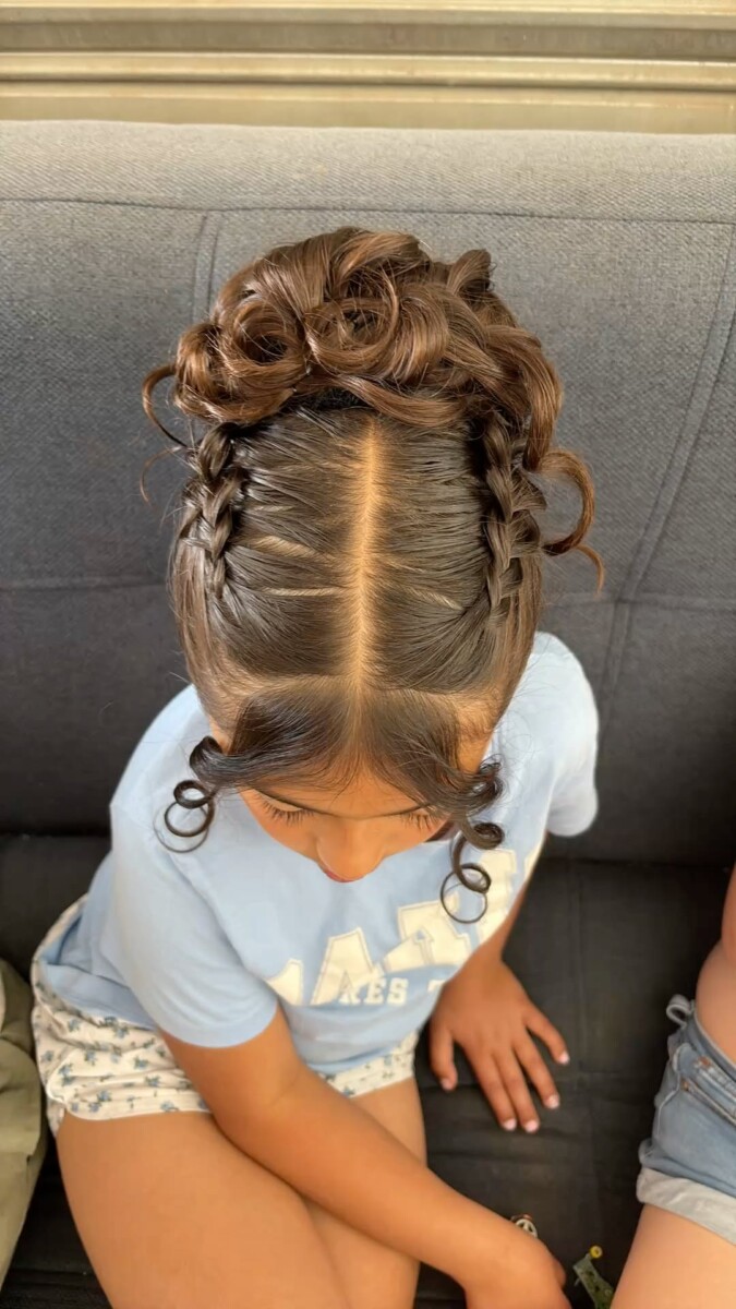 coiffure rapide cérémonie enfant