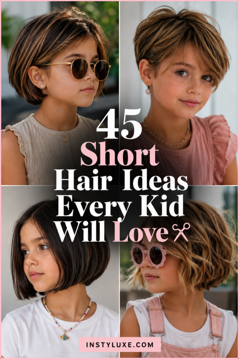 Modèles cheveux courts fille
