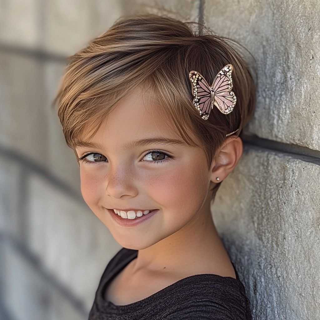 Style coupe courte enfant