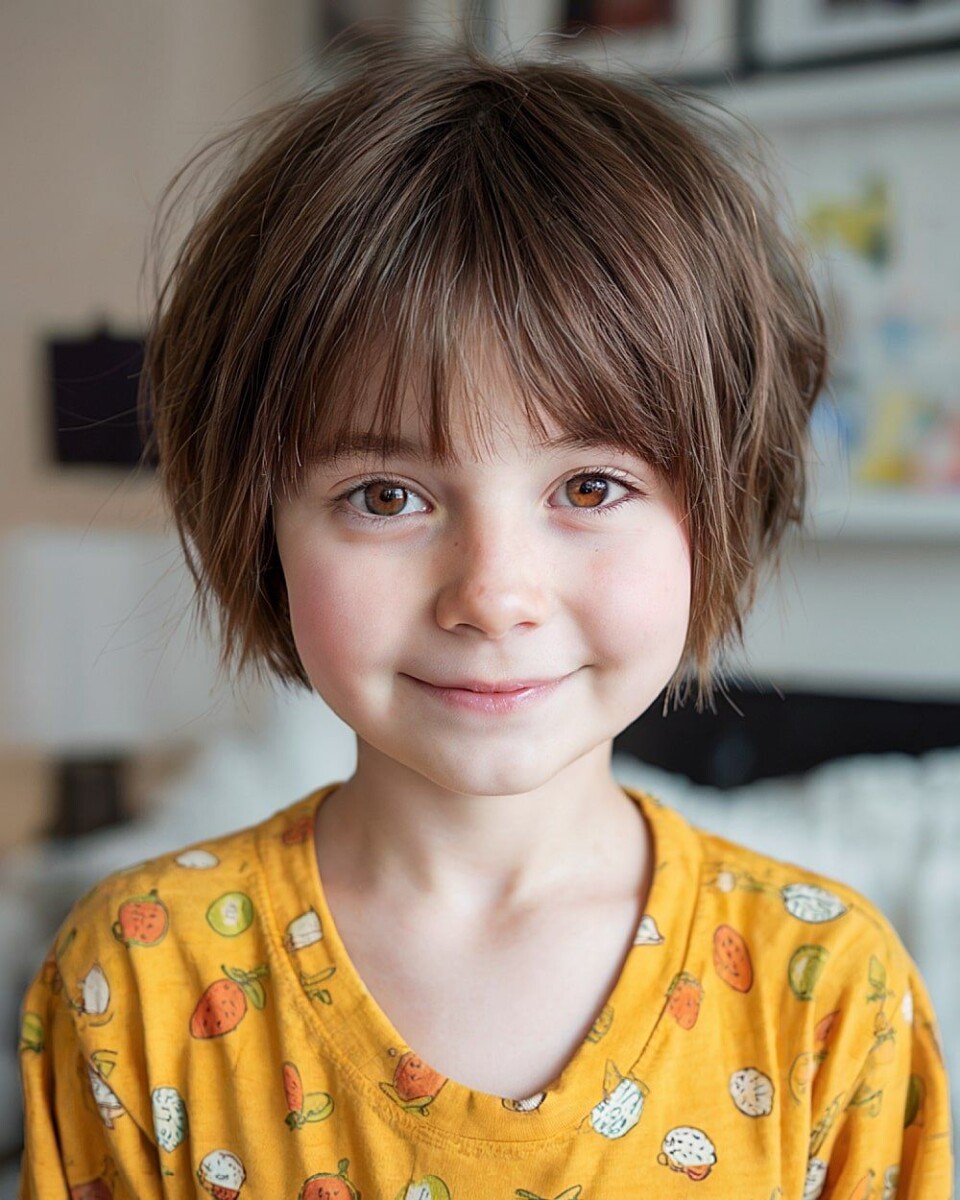 Modèles cheveux courts fille