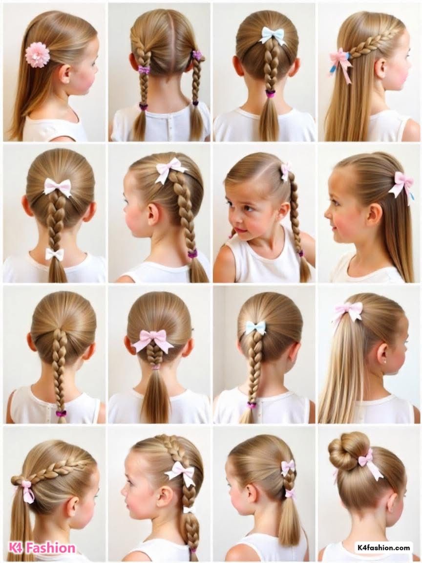 coiffure douce fille cheveux fins