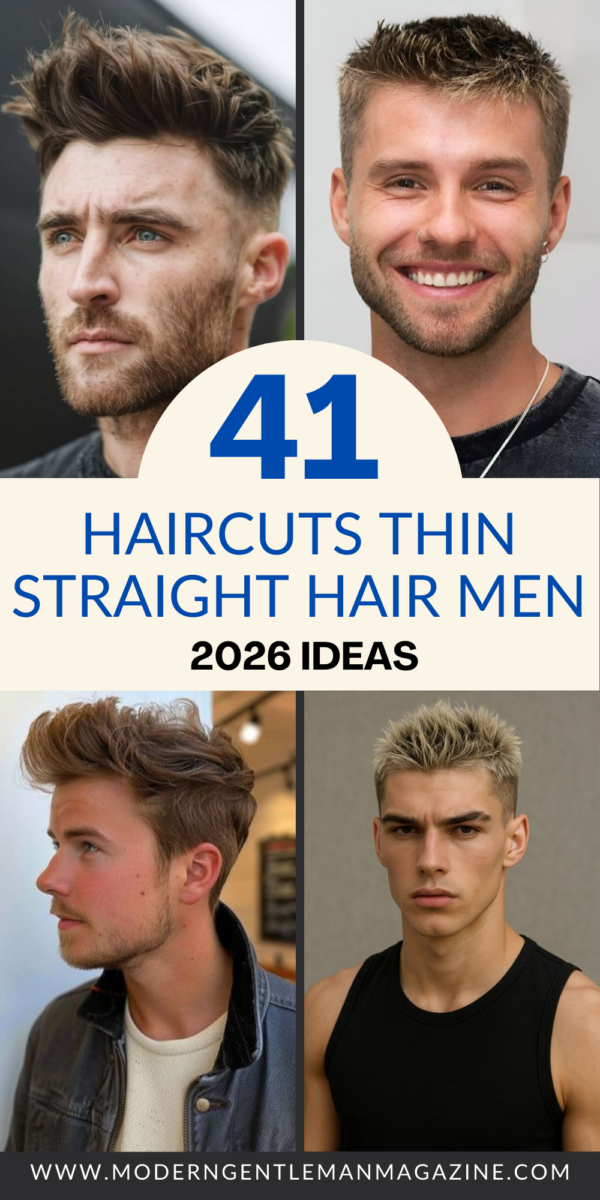 Coupe homme cheveux lisses