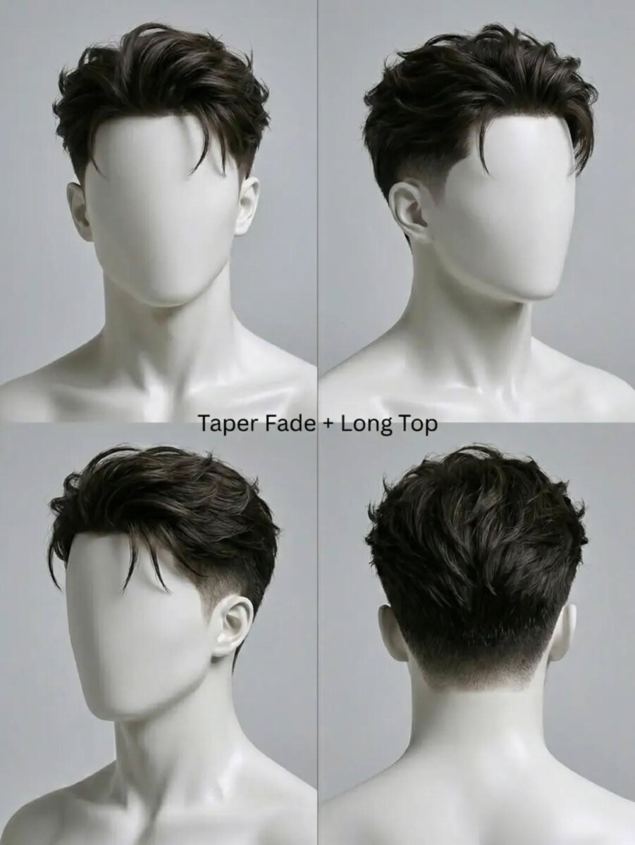 Coupe homme cheveux lisses