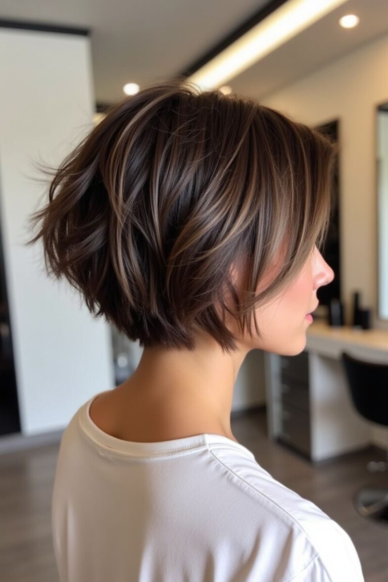 Style court cheveux fins