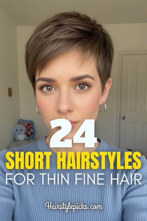 Style court cheveux fins