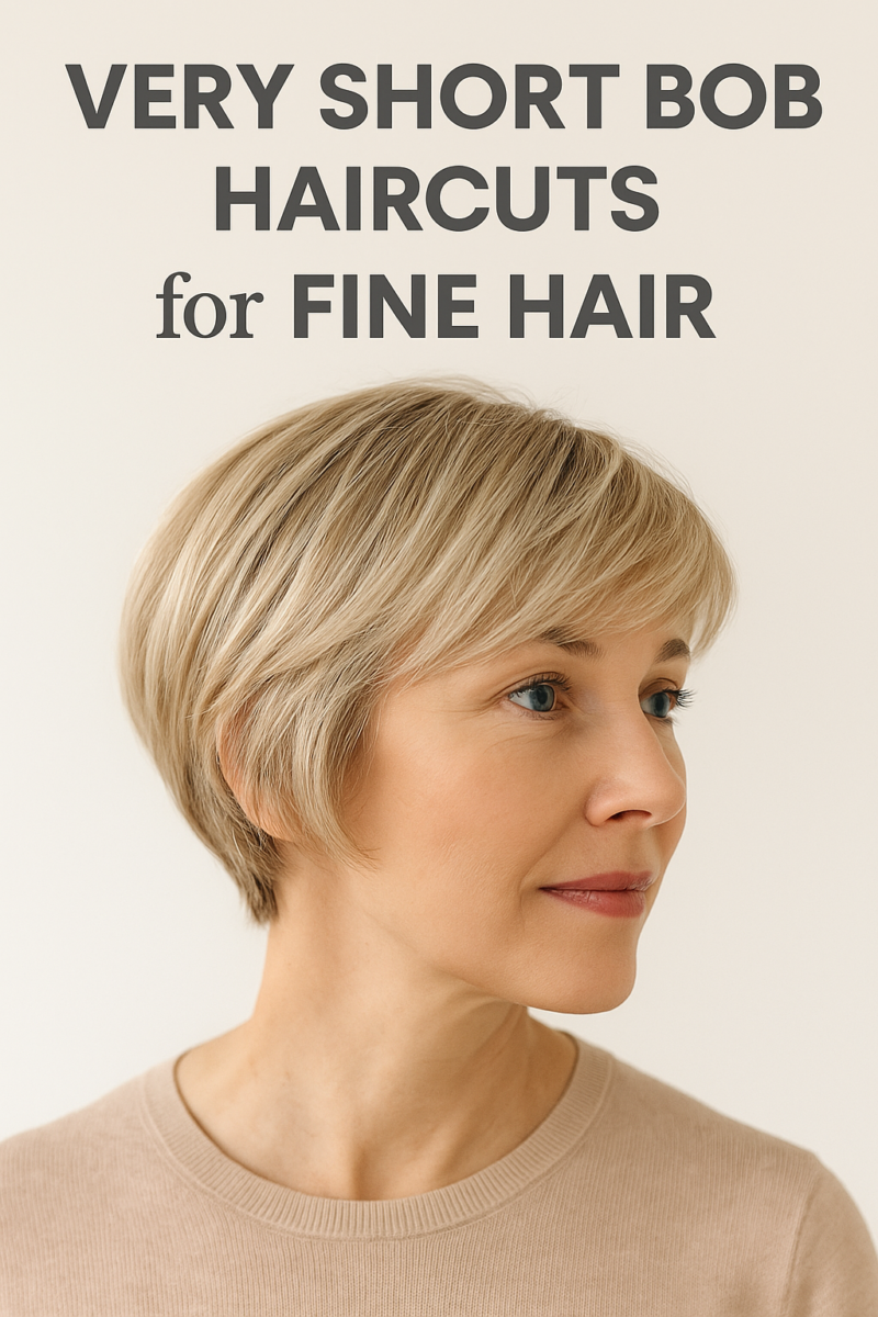 Relooking cheveux fins courts