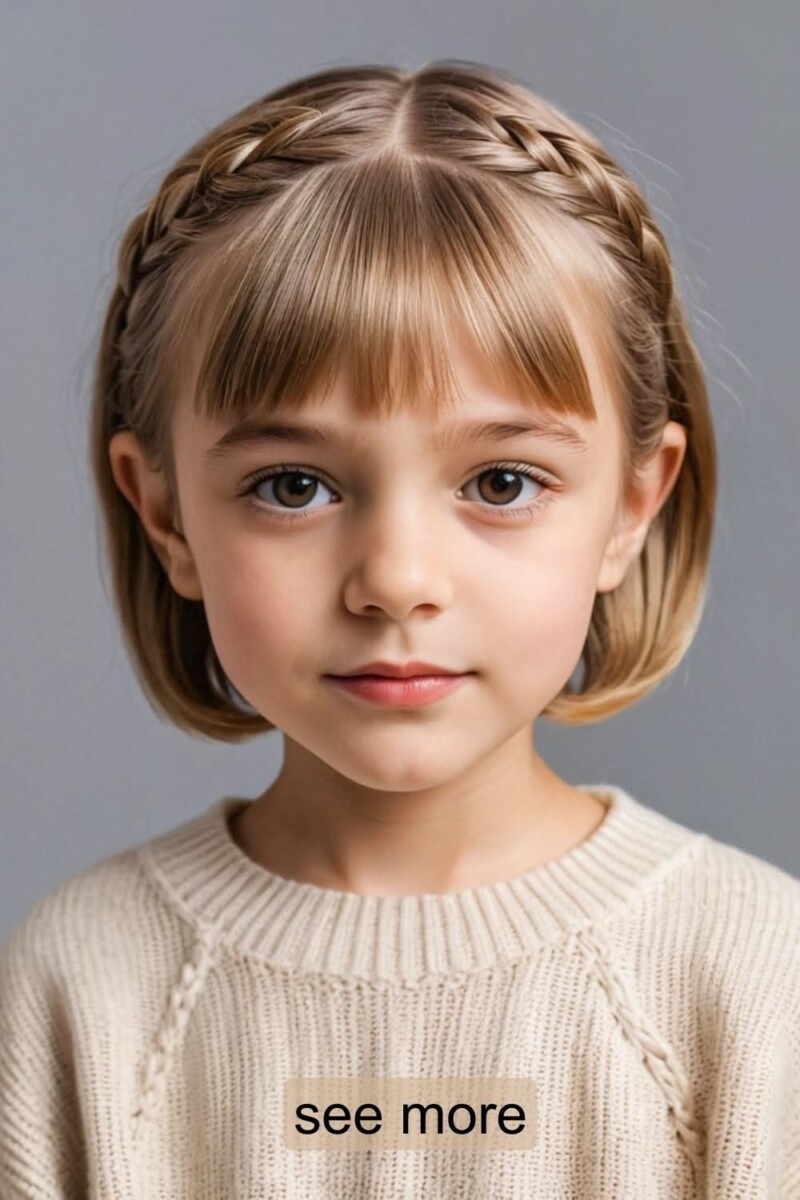 Tresses pour fille cheveux courts