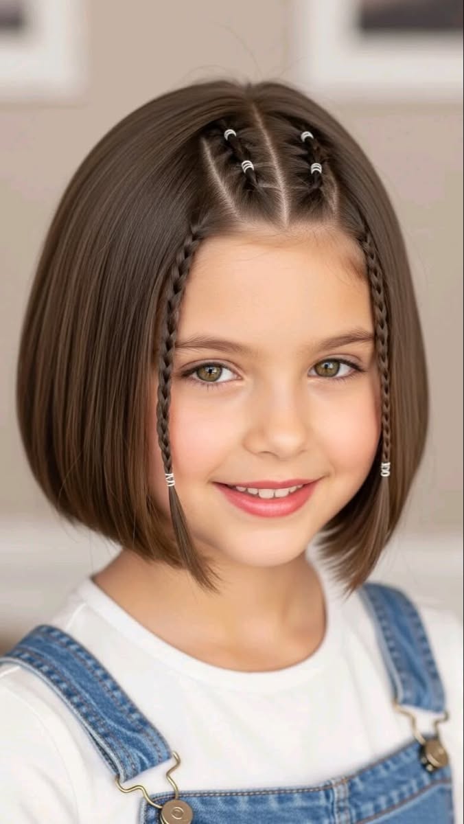 Tresses pour fille cheveux courts