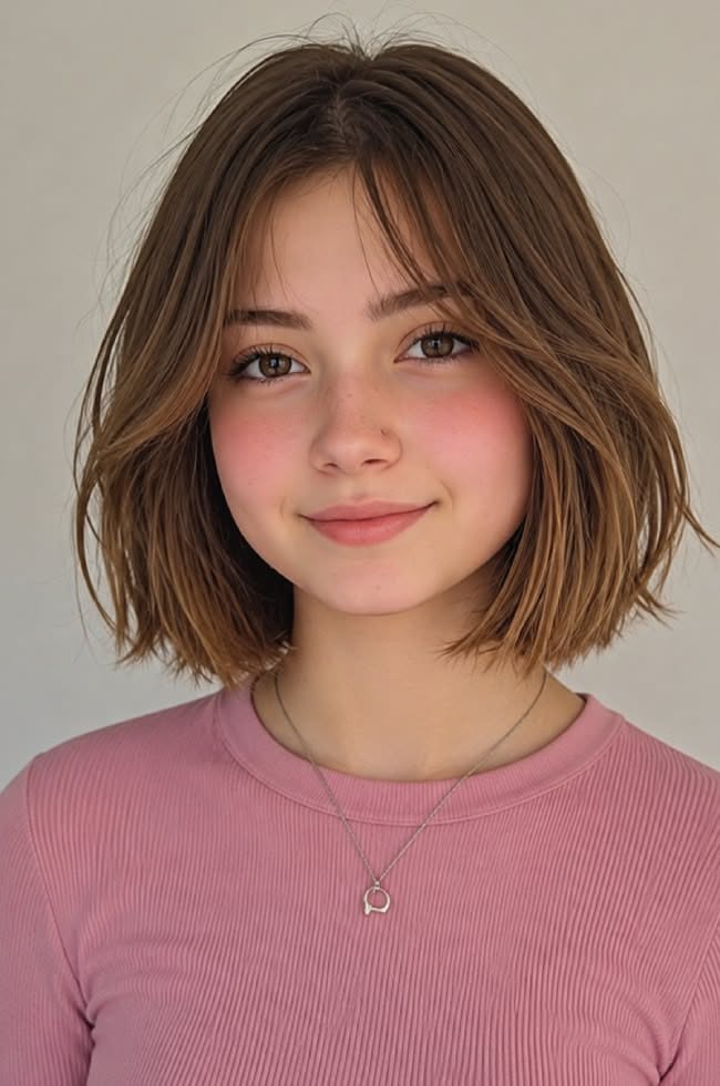 Coupe carré fille tendance