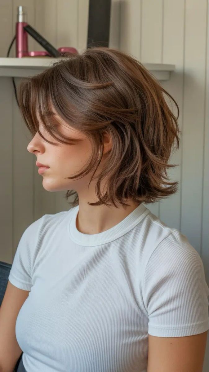 Style carré pour collégienne