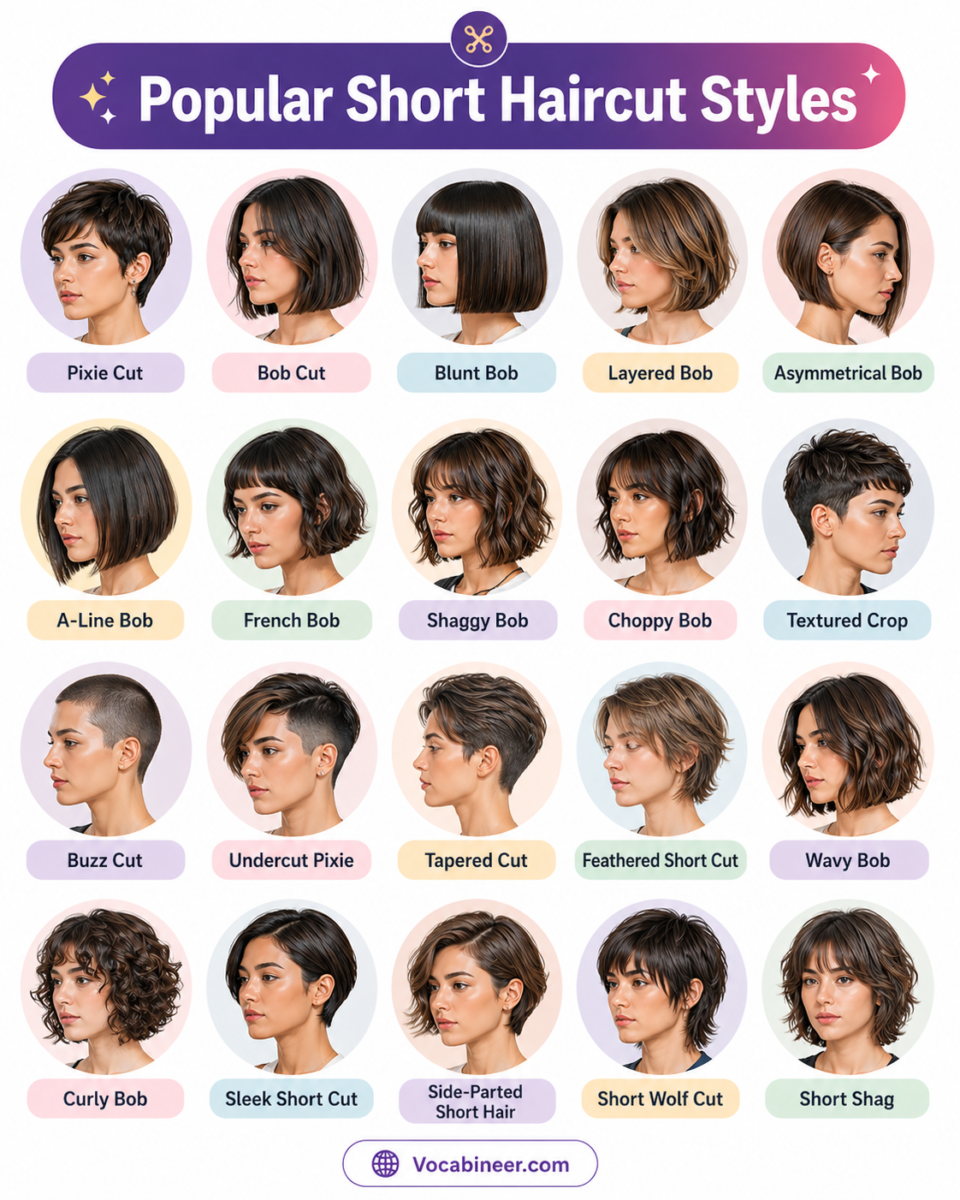 Coupe courte tendance fille