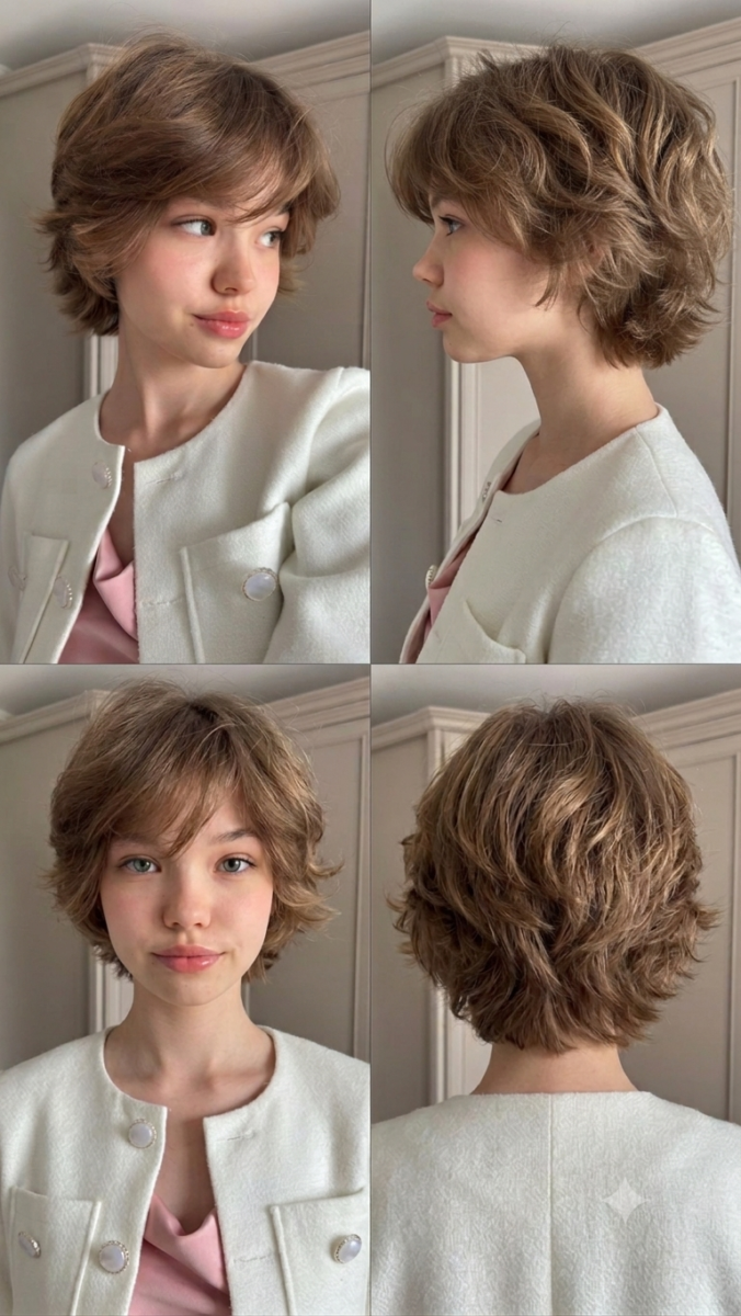 Coupe courte chic ado