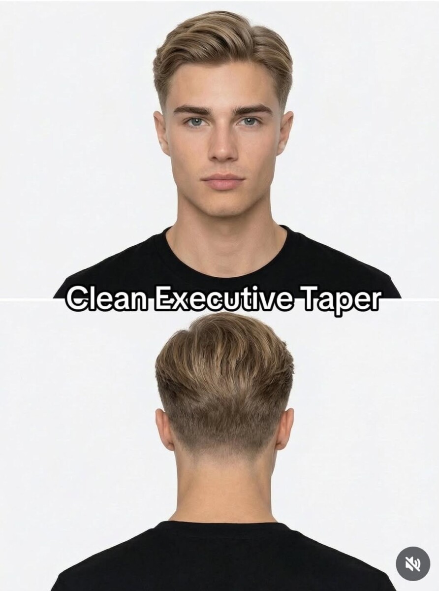 Coiffure taper cheveux lisses