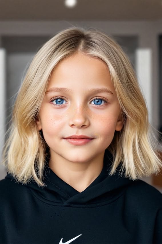 Coiffure carré facile enfant