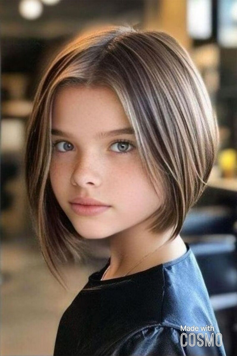 Style carré fille 10 ans