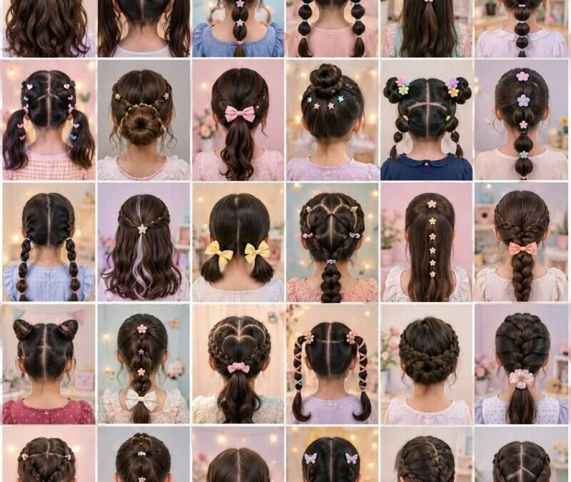 Idées de coiffure petite fille : 20 modèles classés par difficulté