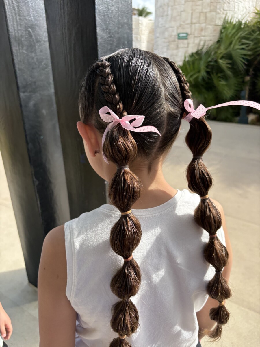 Chignon simple pour fille