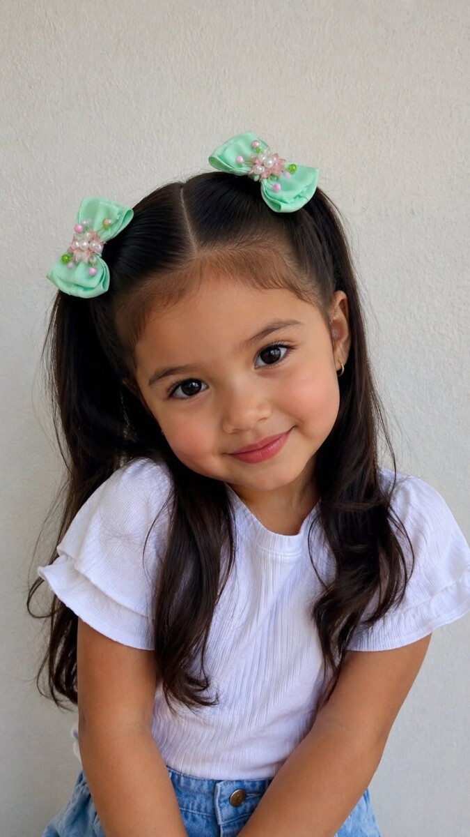 coiffure fillette cheveux fins