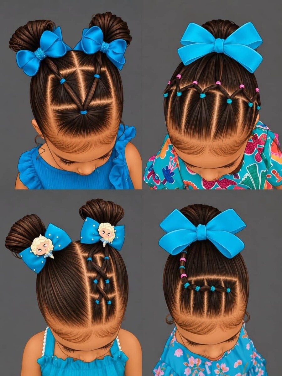 coiffure fillette cheveux fins