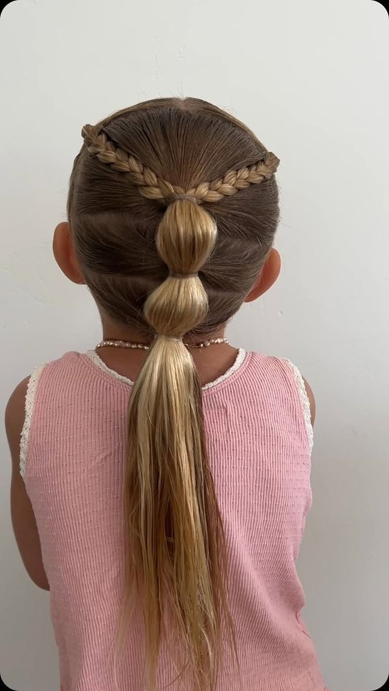 coiffure facile petite fille