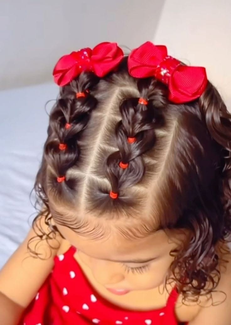 coiffure fillette cheveux fins
