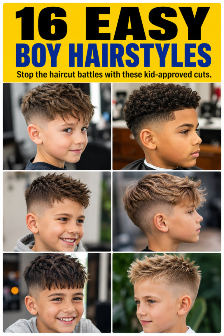 Coupe garçon 6 ans tendance