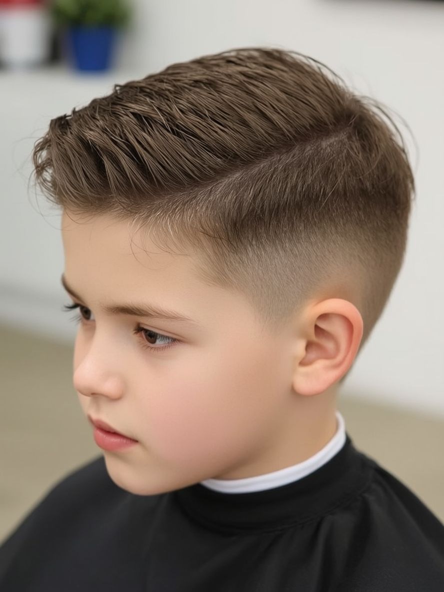Styles cheveux garçon école