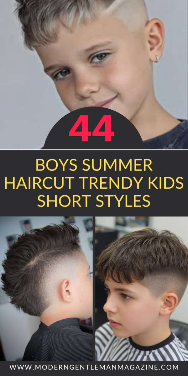 Styles cheveux garçon école