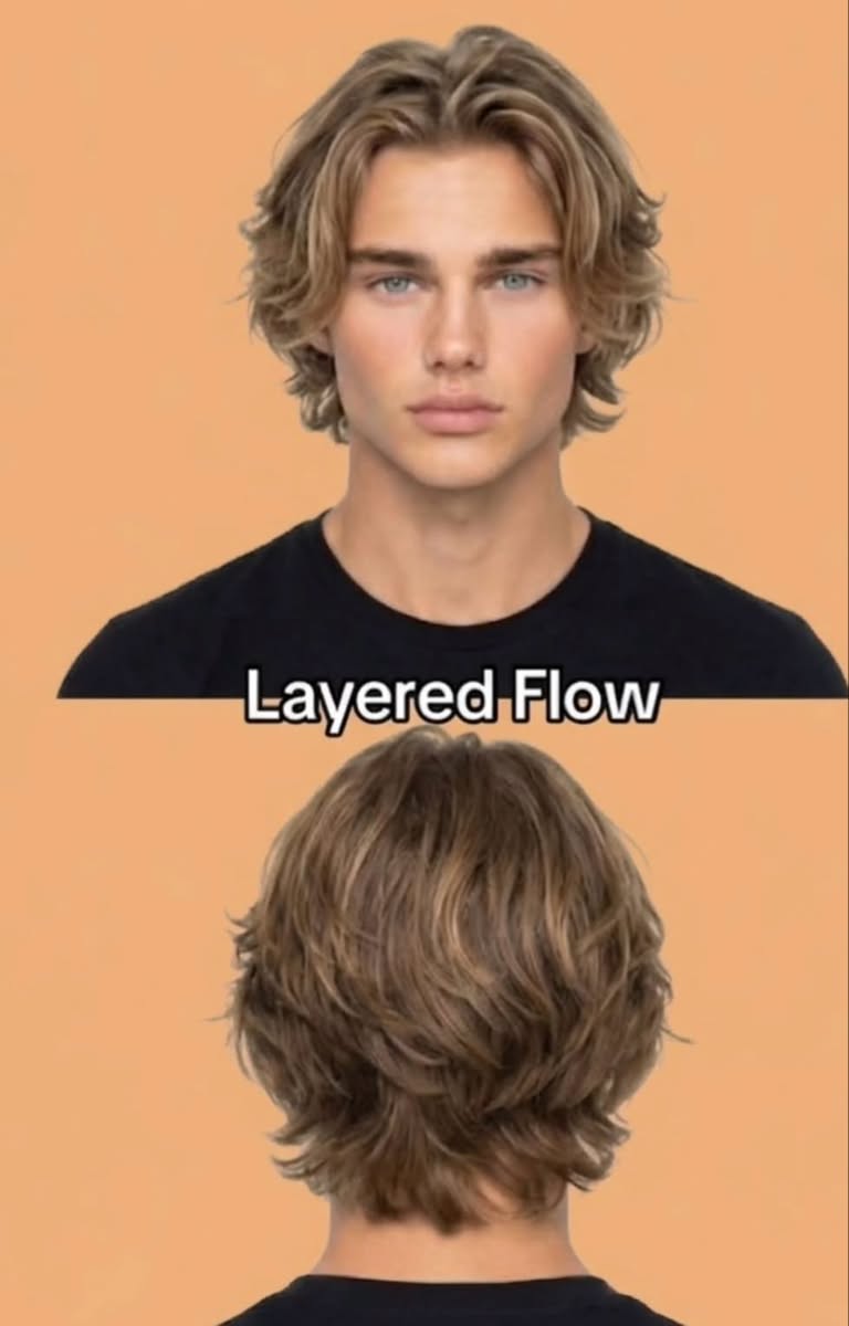 look garçon coiffure longue