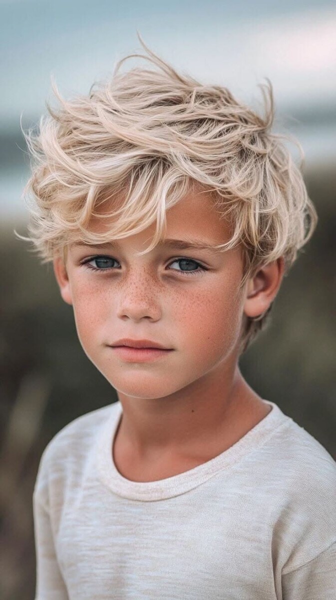 coupe garçon cheveux longs