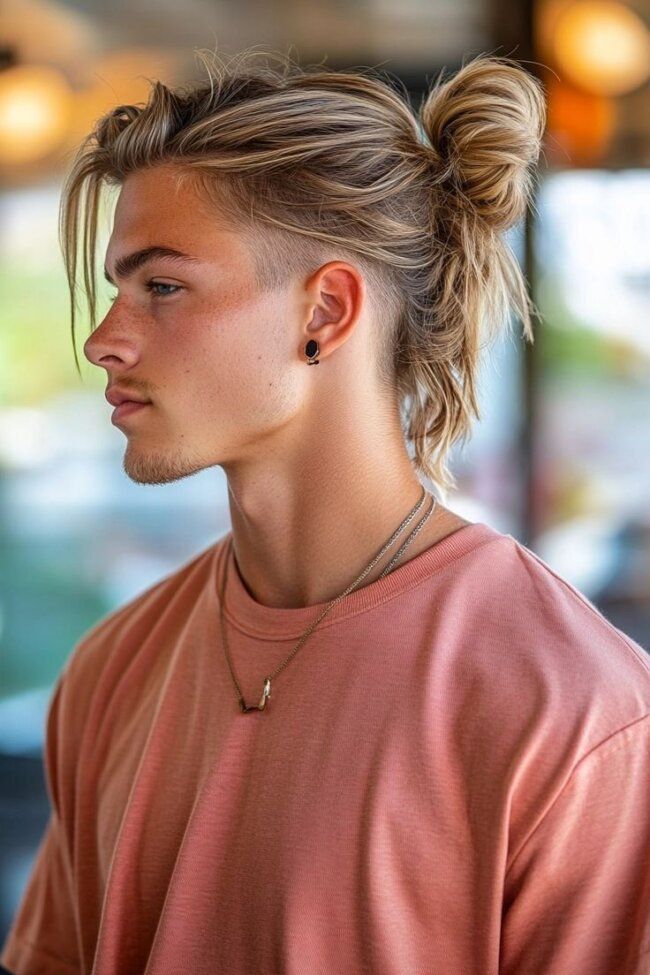 look garçon coiffure longue