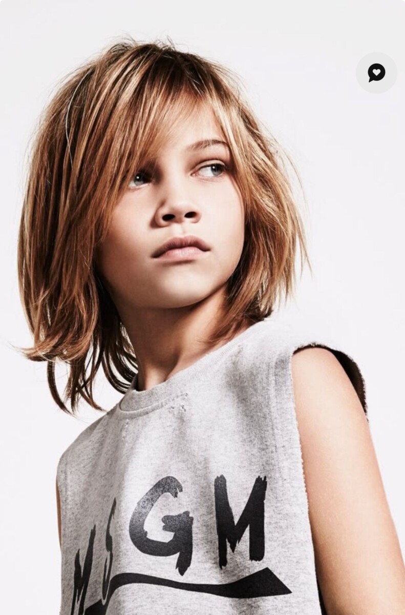 coupe garçon cheveux longs