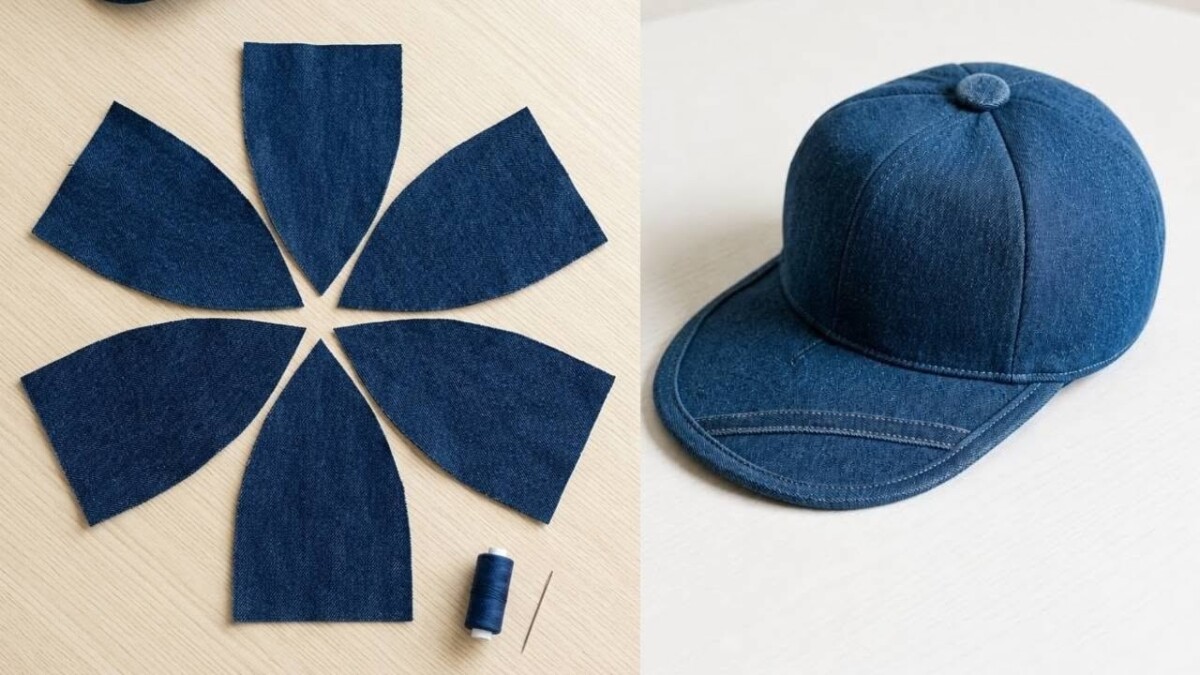 Coupe casquette étape par étape