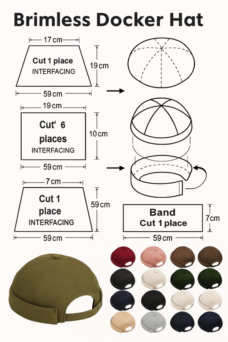 Étapes pour coupe casquette