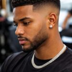 Dégradé afro pour homme
