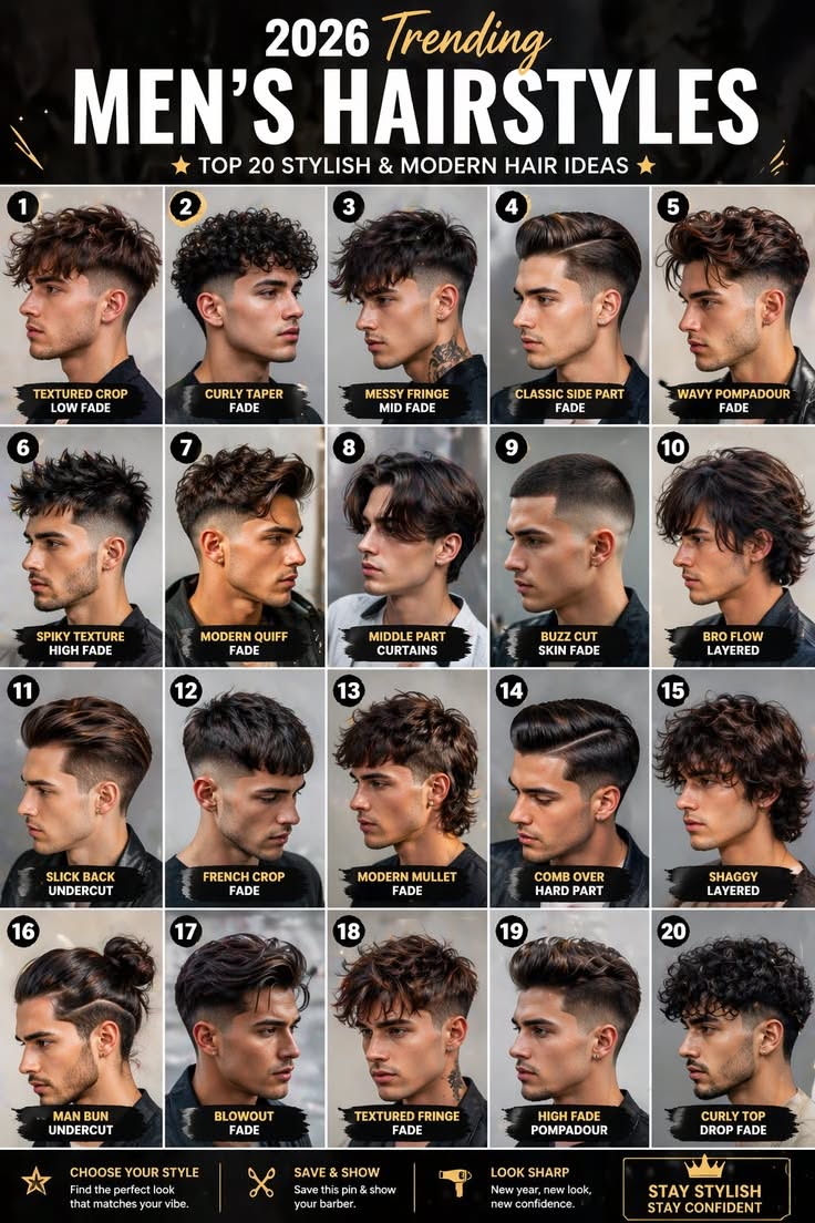 Coupe tendance garçon dessus long