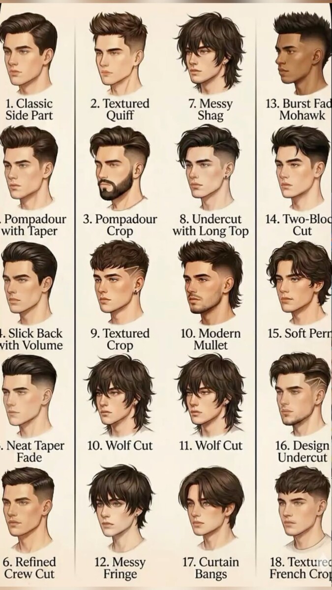 Coupe tendance garçon dessus long