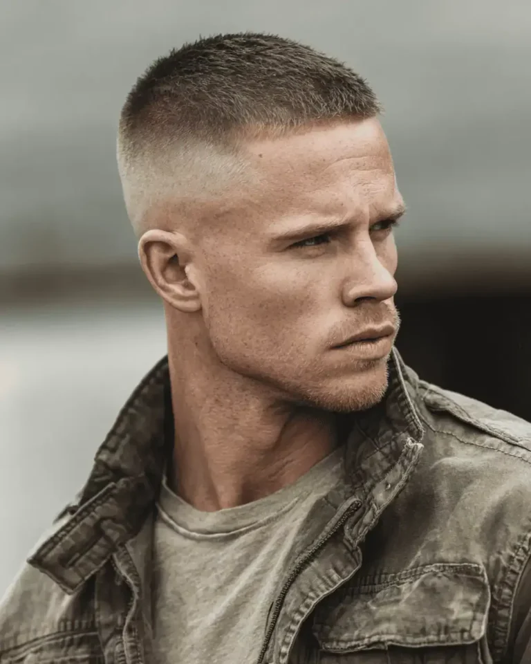 Coupe militaire homme moderne