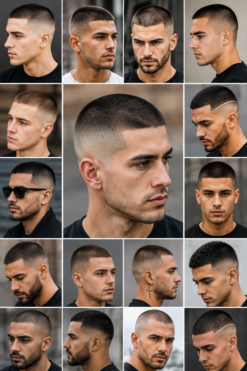 Coupe militaire homme moderne