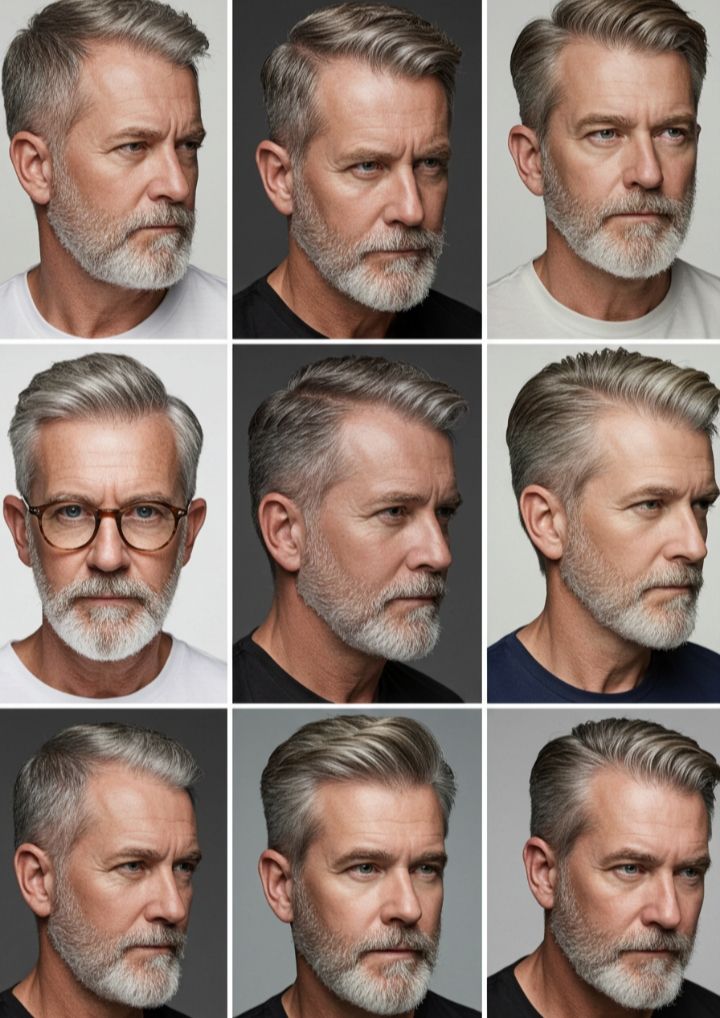 Style cheveux homme mature
