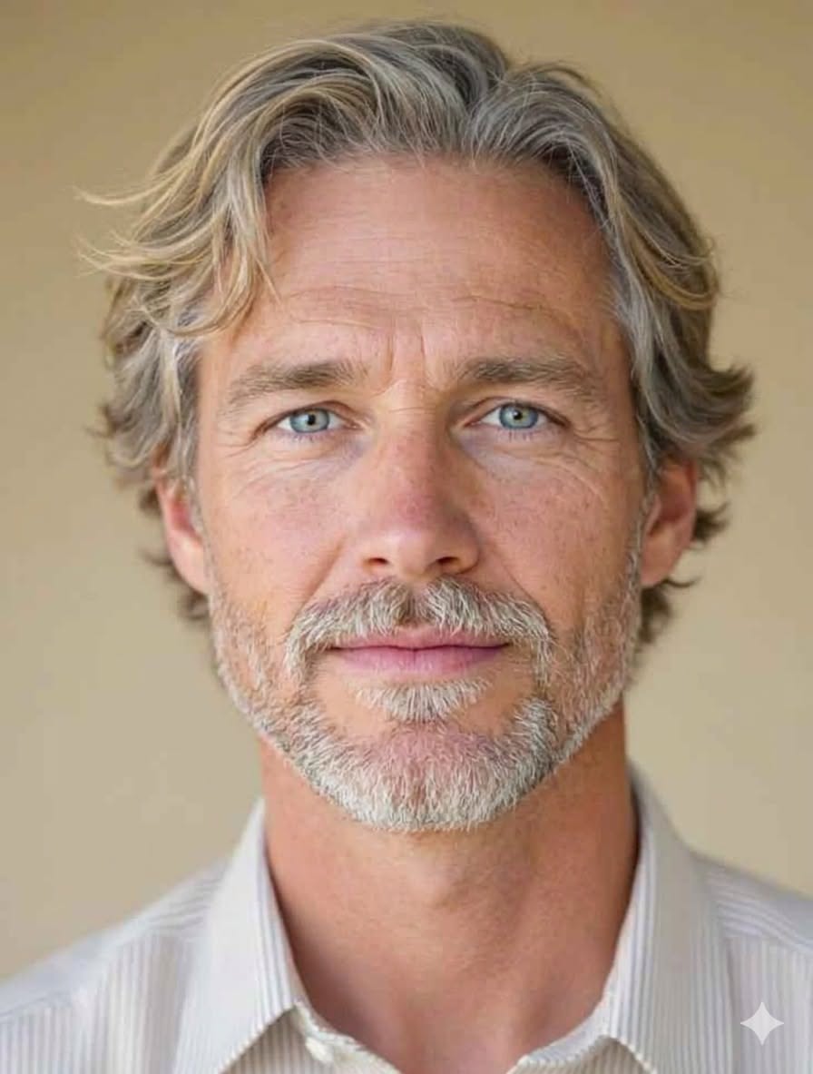 Coupe élégante senior homme